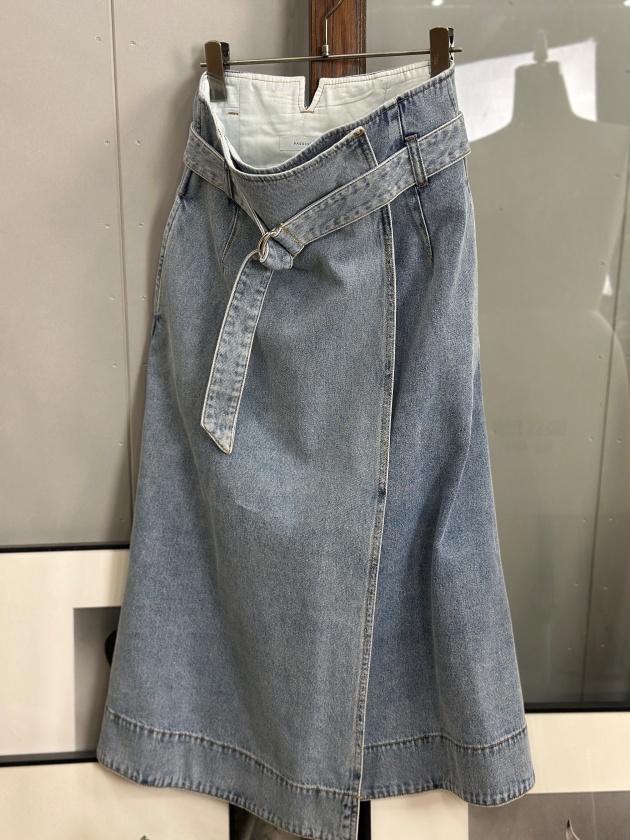 �ypassione�z�p�V�I�[�l�@���b�v�f�j���X�J�[�g�@wrap�@denim�@skirt