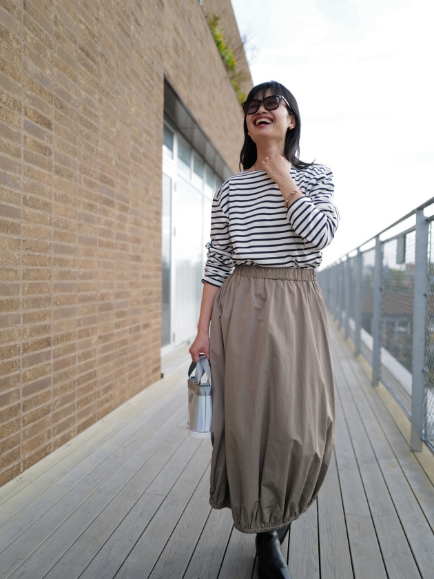 �yTAVITALIUM�z�{�[�g�l�b�N�{�[�_�[�J�b�g�\�[�bTVLC-20SC�bBASQUE | Boat Neck Long Sleeve Tee