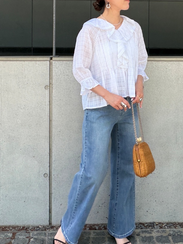 トップス marno Maya tops / White White Full Air Mesh Top | Maya Delorez