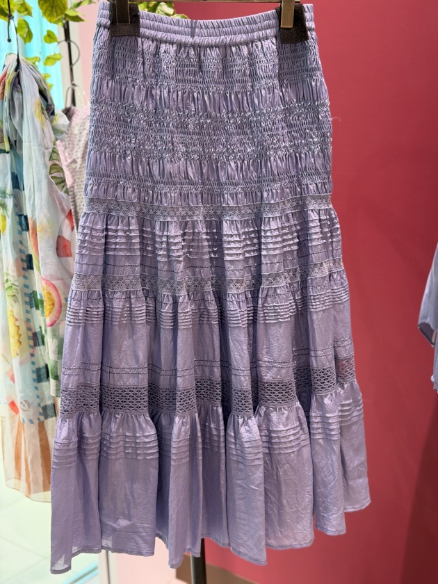 �yMICA&DEAL�z�}�C�J���f�B�[���@ �C���h���[�X�e�B�A�[�h�X�J�[�g tirered skirt