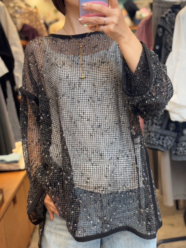 ネップメッシュプルオーバー