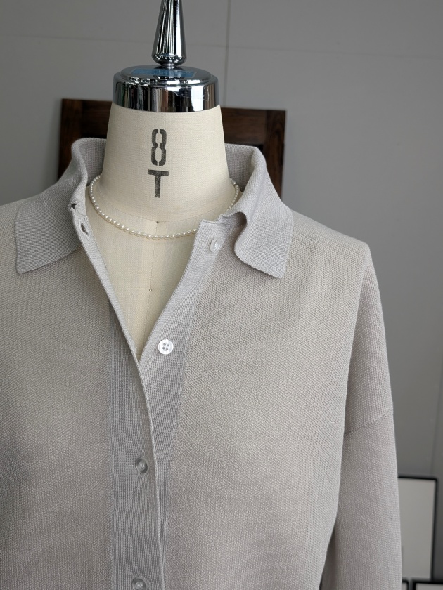 Marco&Louise シアースポンジニットカーディガン 3