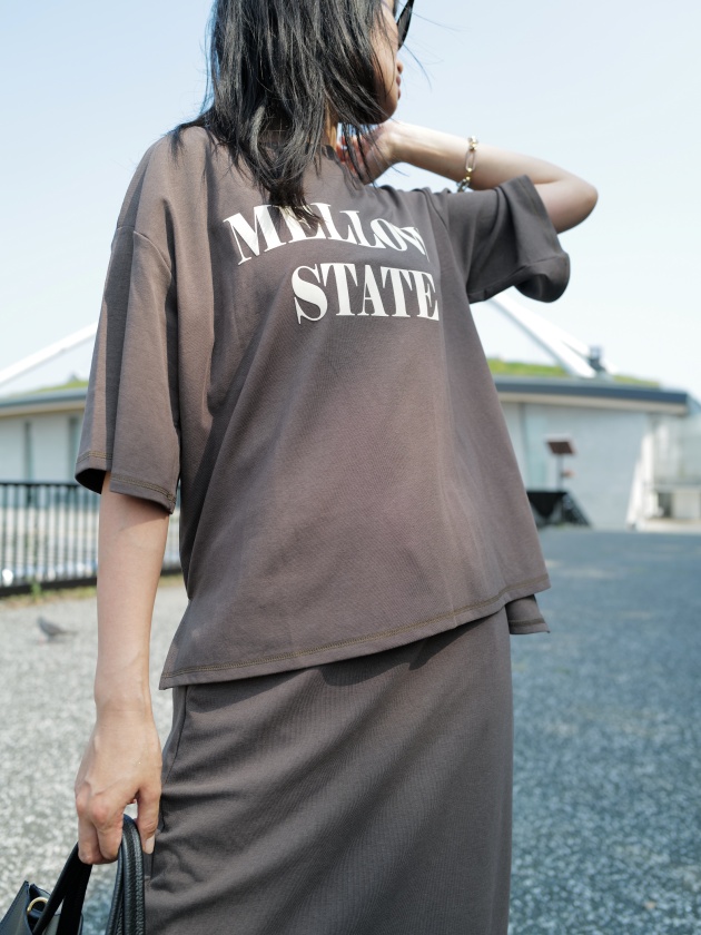 Marco and Louise MELLOW STATE ロゴオーバーTシャツ
